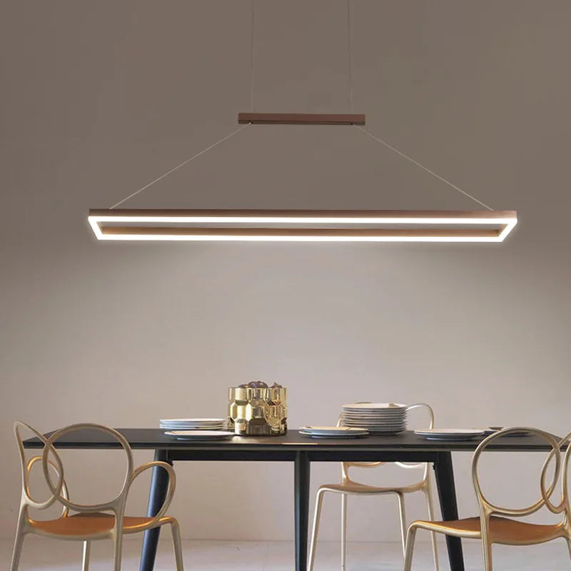 Gold LED Chandelier Aluminum 120cm