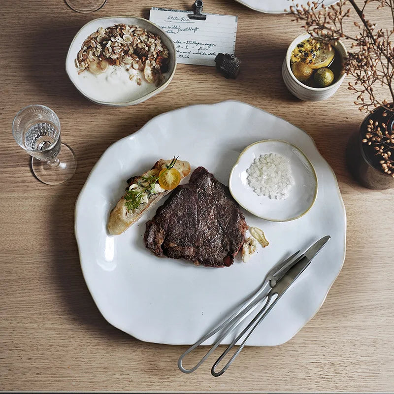 Decorbites™ Keramik-Essens-Teller-Set - Premium-Qualität runde Teller für Restaurants und den Heimgebrauch