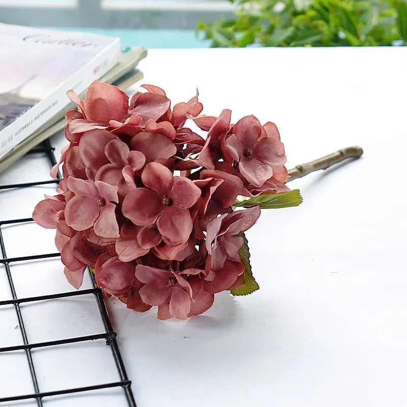 Decorbites™ Hortensienzweig Seidenblume Hochwertige Künstliche Party-Raum-Dekoration