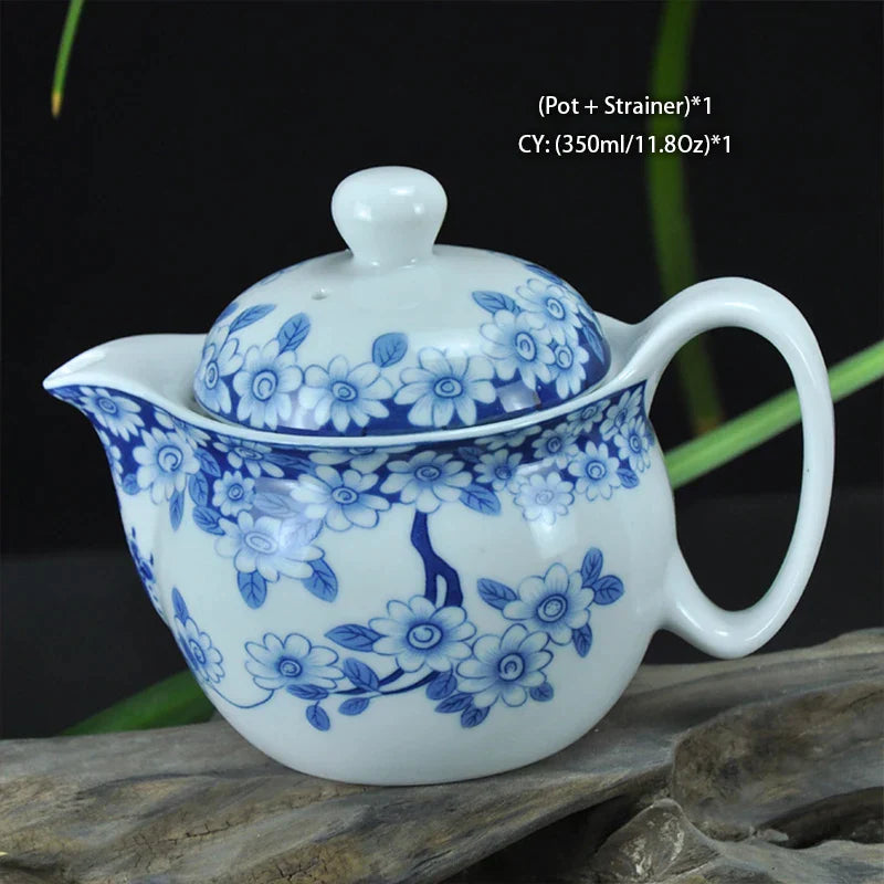 Decorbites™ Drachen-Teekanne-Teeset, Porzellan-Kung-Fu-Teegerät für Pu-Erh-Oolong-Zeremonie