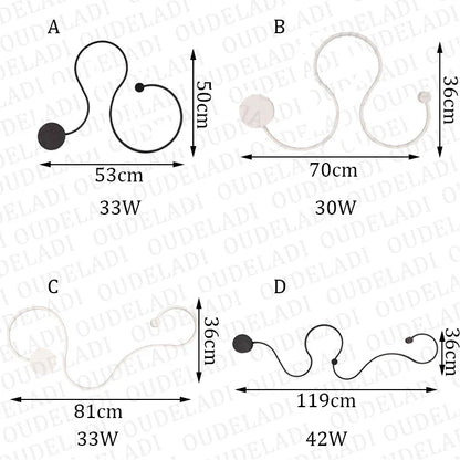 Decorbites™ LED-Aluminium-Wandleuchten für die Beleuchtung und Dekoration im Zuhause