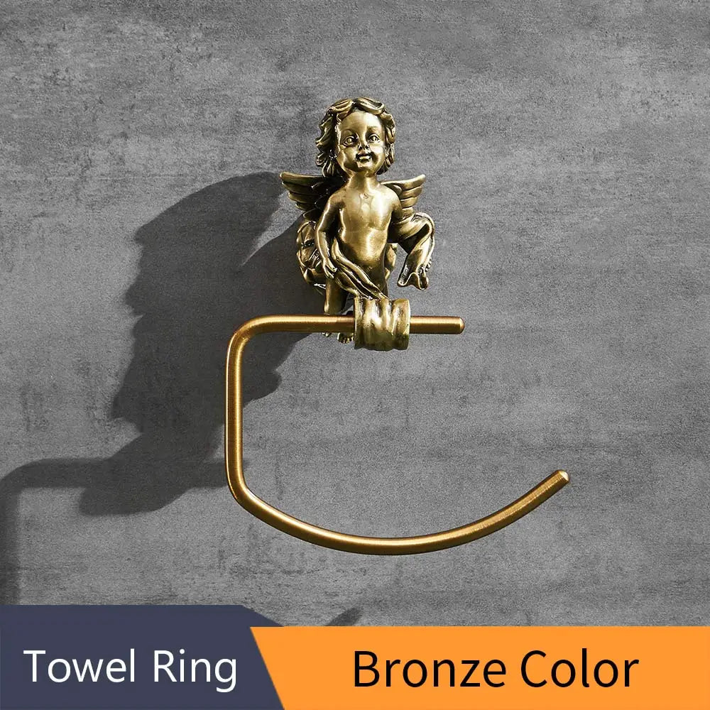 Gold Brass Towel Ring