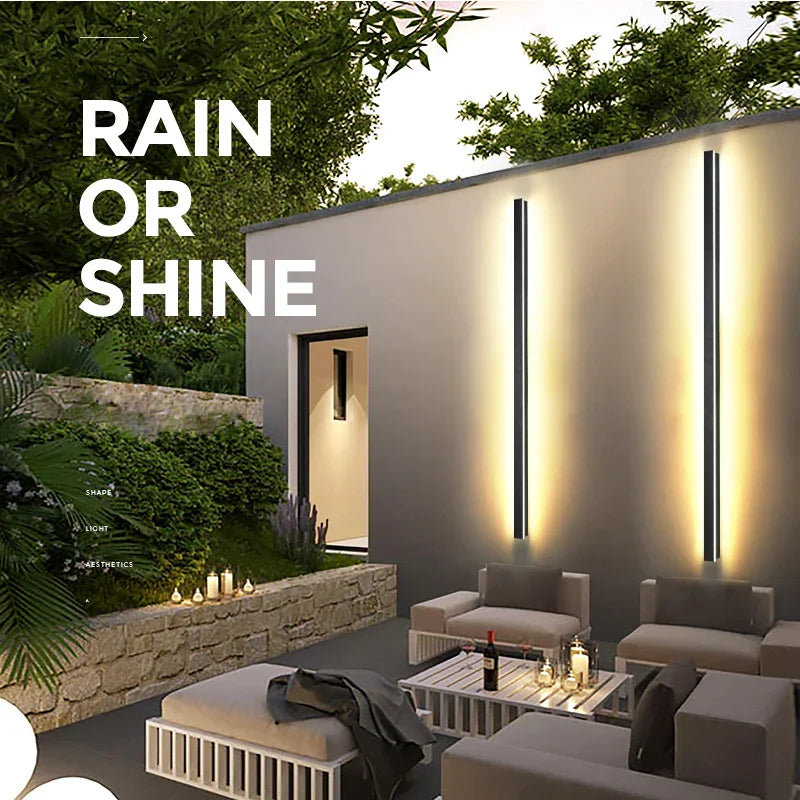 Decorbites™ LED-Aluminium-Wandleuchte für Garten Veranda Wandlampe 110V 220V Leuchte