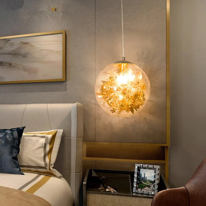 Decorbites™ Glas-LED-Hängeleuchte: Einfache nordische Leuchte für Schlafzimmer, Küche und Wohnzimmer