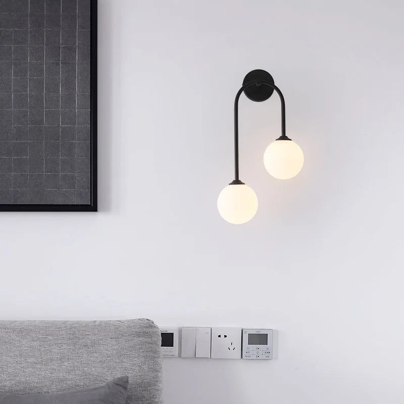 Gold Nordic Wall Sconce With Warm LED For Bedroom