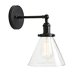 Decorbites™ Trichter-Glas-Wandleuchte E27 Wandlampe Moderne Schlafzimmer-Lampenarmatur