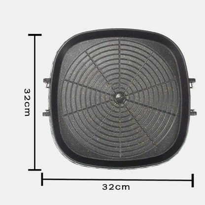 Decorbites™ Zweilagiges Antihaft-Koreanisches-BBQ-Grillpfanne - Innen- und Außengrillen