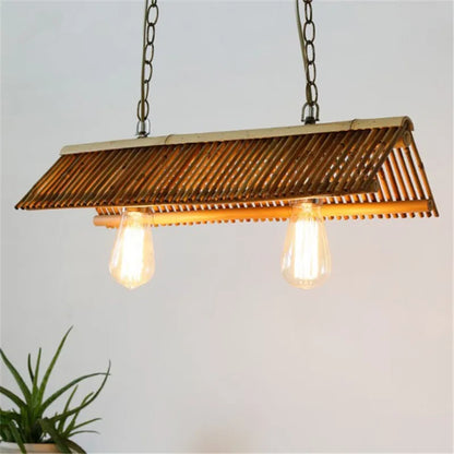 Decorbites™ Bambus-Hängeleuchter: Chinesisches Klassik-Design für Küchen-, Café-, Bar-, Gasthaus- und Restaurantbeleuchtung