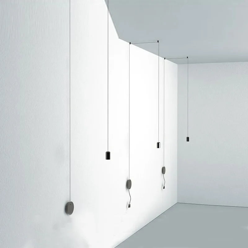 Black Rope Spider Pendant Light