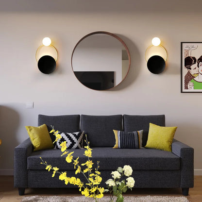 DecorBites™ Golden Ring Sconce Lights Fixture for Bedroom Living Room Hallway Decor