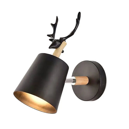 Decorbites™ LED Geweih Wandlampe Bunte Holzschnitzerei Nordisch Vintage Modern Loft Licht