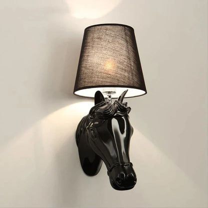 Decorbites™ Pferde-Wandlampe: Retro-Harzleuchte für Wohnzimmer, Schlafzimmer oder Hotelflure