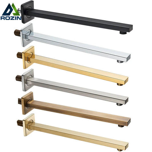 Decorbites™ Gold Edelstahl Duscharm & Kopfhalter Wandmontage Fixrohr