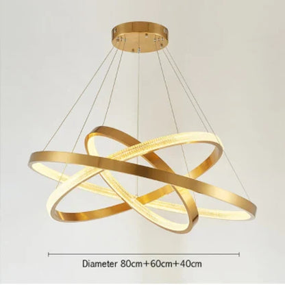 Decorbites™ Goldkreis-Kronleuchter Kreative LED-Beleuchtung Moderne Innenarmaturen