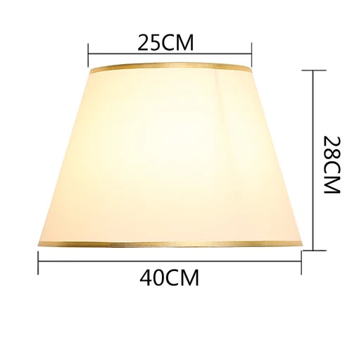 Gold Edge Cloth Lampshade