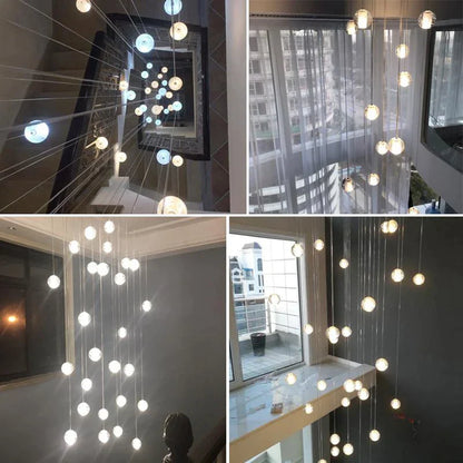 Decorbites™ Kristall-LED-Kronleuchter: Moderne Luxus-Pendantleuchten für Treppenhaus, Schlafzimmer und Wohnzimmer