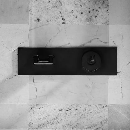 Decorbites™ Zweihand-Wandmontiertes Messing-Waschbeckenarmatur Silberner Mischbatterie