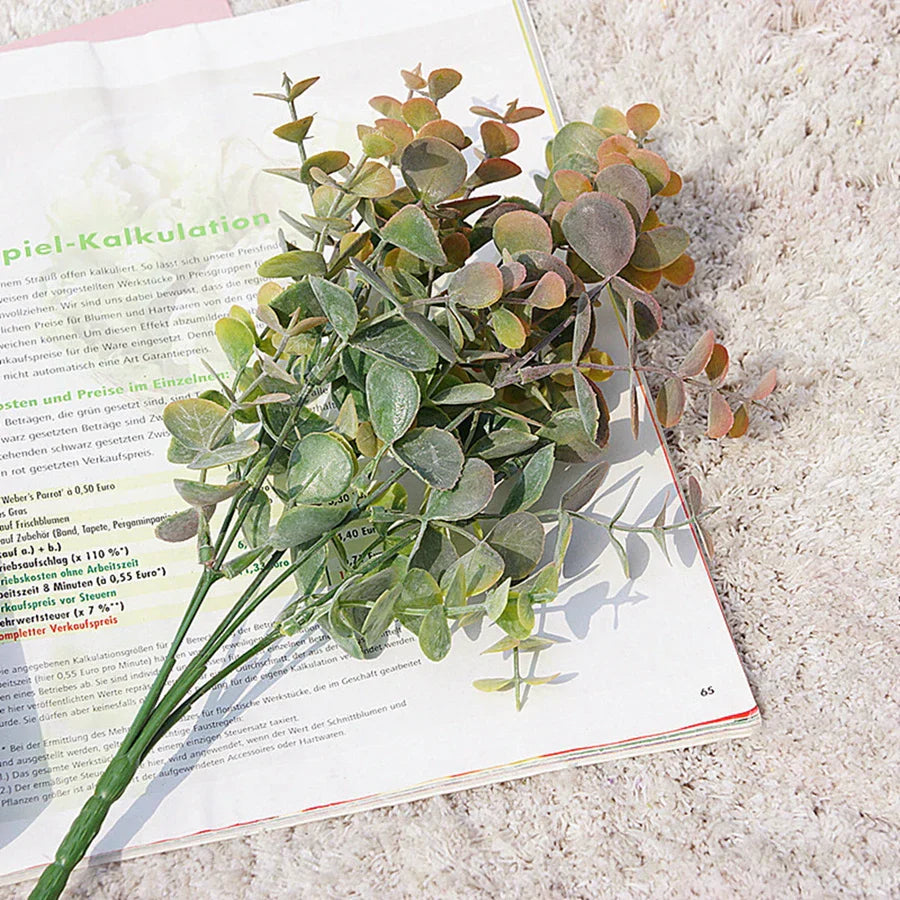 Green Eucalyptus Faux Branch