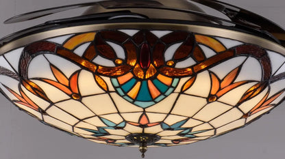 Decorbites™ 42-Zoll Retro-Deckenventilator mit Lampe und Fernbedienung für Wohnzimmer und Esszimmer