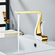Gold White Brass Faucet