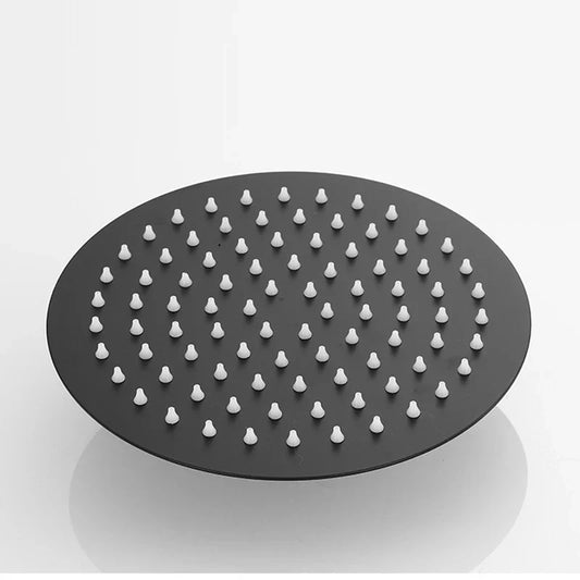 Decorbites™ Schwarz 20-cm Edelstahl Rund Regendusche für das Badezimmer
