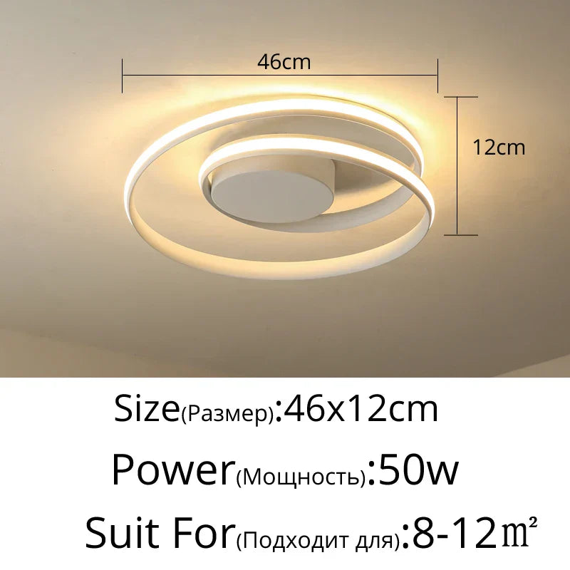 Decorbites™ LED-Kronleuchter: Moderne Oberflächenmontierte Lampen für Wohnzimmer, Schlafzimmer, Arbeitszimmer