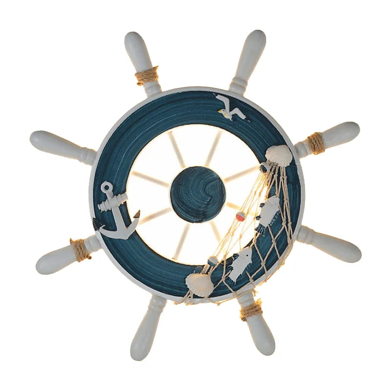 Decorbites™ Kinder-LED-Schiffssteuerrad-Wandleuchte - Mittelmeer-Dekor Ozeanthema