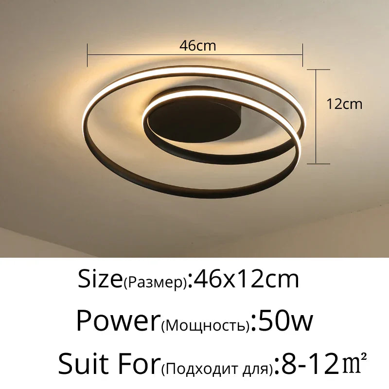 Decorbites™ LED-Kronleuchter: Moderne Oberflächenmontierte Lampen für Wohnzimmer, Schlafzimmer, Arbeitszimmer