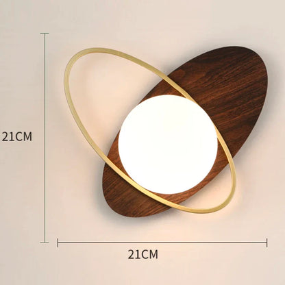 DecorBites™ Glass Gold LED Wall Lamp for Chic Indoor Lighting