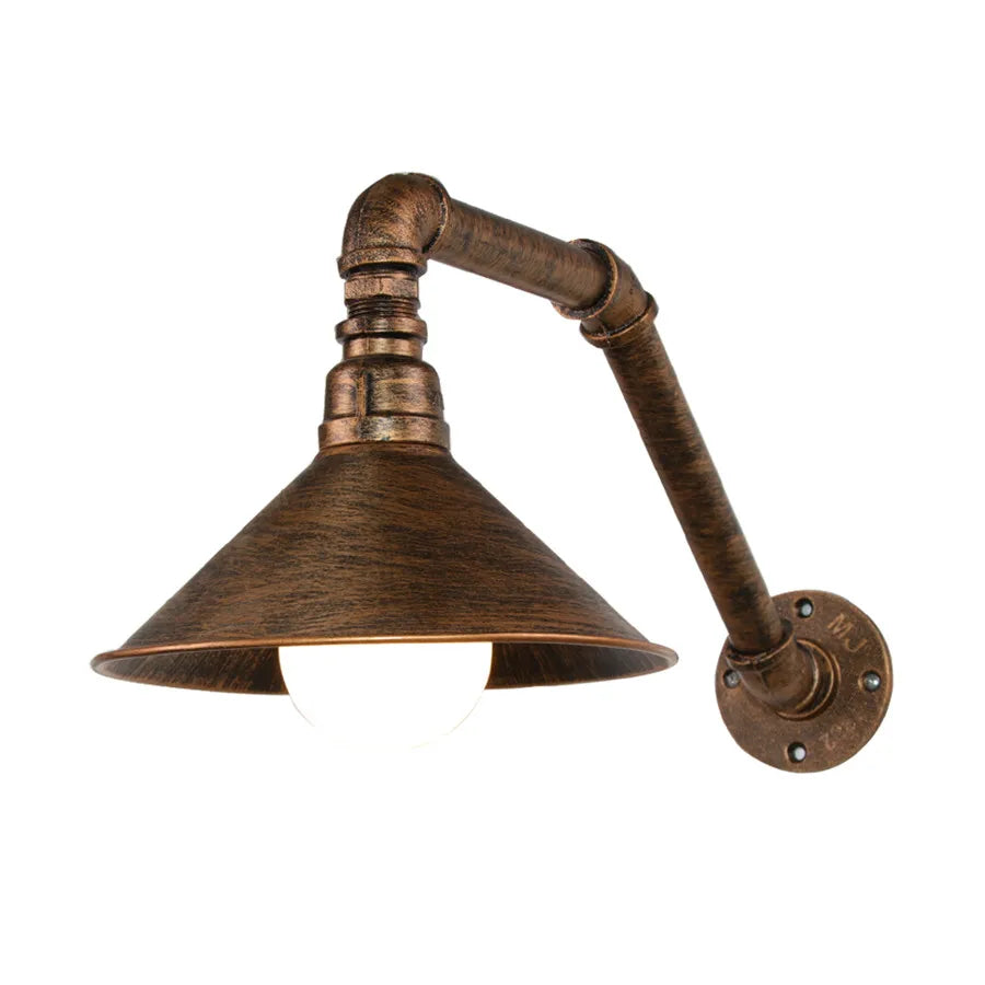 Decorbites™ Eisen Rost Wasserrohr Wandlampen Retro Vintage E27 Wandleuchte für Heimdekoration