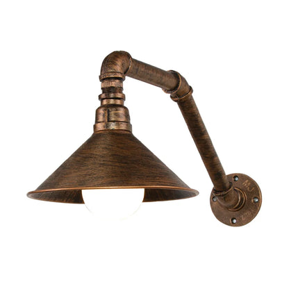 Decorbites™ Eisen Rost Wasserrohr Wandlampen Retro Vintage E27 Wandleuchte für Heimdekoration