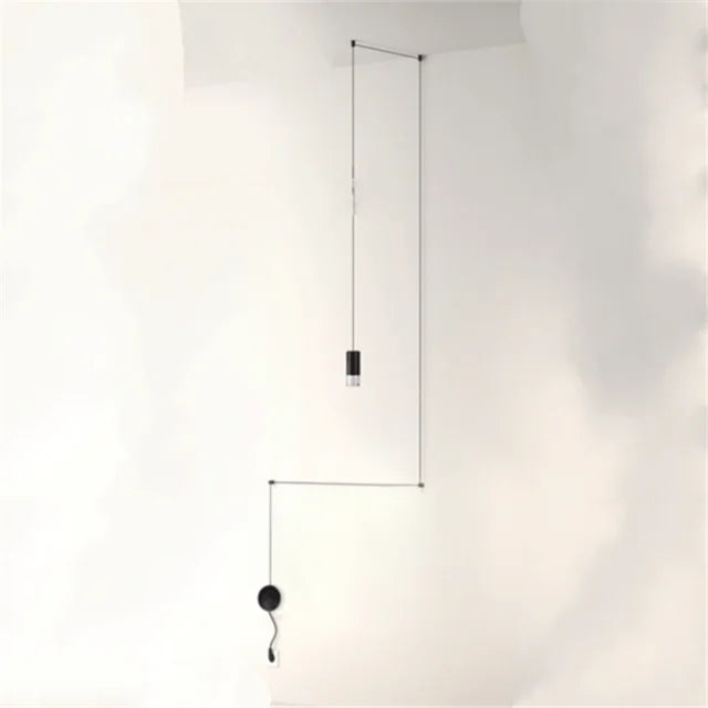 Decorbites™ Industrielle Eisenkunst LED-Hängeleuchte - Schwarze Minimalistische Wandlampe
