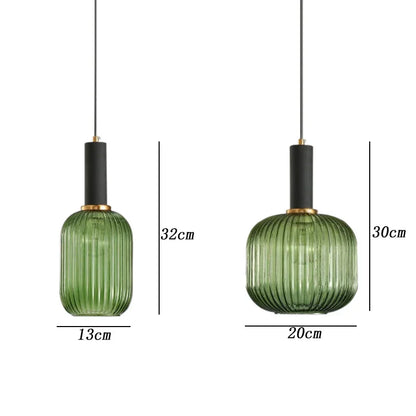 DecorBites™ Green Pumpkin Glass Pendant Lights for Kitchen Island, Restaurant, Bedroom - DIY CombinationStringBuilder.limit(180).toString()
