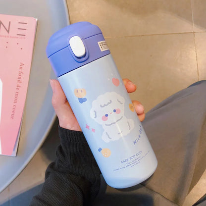 Decorbites™ Süßer Isolierter Trinkhalm-Becher Thermosflasche aus Edelstahl Vakuumflasche