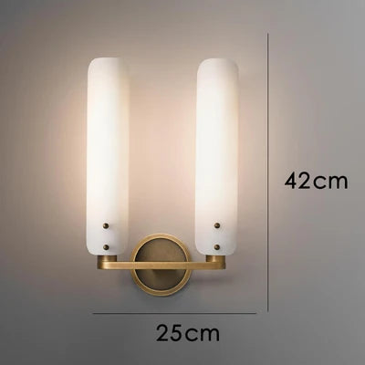 DecorBites™ LED Wall Sconce Copper Gold White Minimalist Art Deco Modern Light