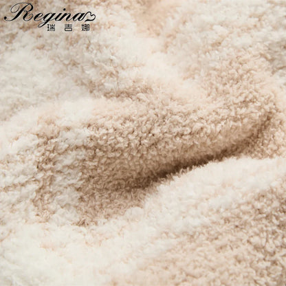 Decorbites™ Flauschiger Streifen-Karo-Decke: Gemütliche Mikrofaser-Heimdekoration