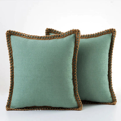 Decorbites™ Leinen-Quadrat-Kissenbezüge-Set – Wohnaccessoires für Sofa, Couch, Bett