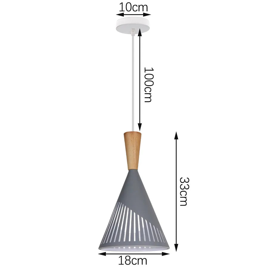 Decorbites™ Industrielles Graues Pendellicht mit LED für Wohnzimmer, Eingangsbereich – Moderne Leuchte