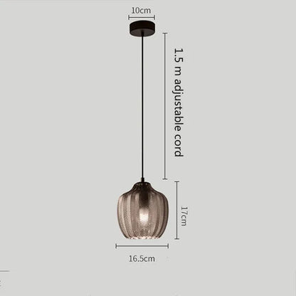 Decorbites™ Bernstein-Graues Glas-Lüster LED-Lampe Modern Nordisch Schlafzimmer Restaurant Bar Treppenhaus Lampe