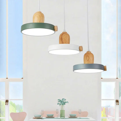 Decorbites™ LED-Holz-Eisen-Hängeleuchte für Arbeitszimmer, Nachttisch – Nordisches modernes Design