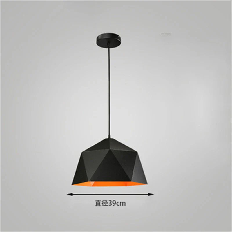 Decorbites™ Eisen-Diamant-Hängeleuchter Moderne Geometrie Pendelleuchten für Wohnzimmer & Café