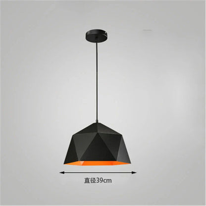 Decorbites™ Eisen-Diamant-Hängeleuchter Moderne Geometrie Pendelleuchten für Wohnzimmer & Café