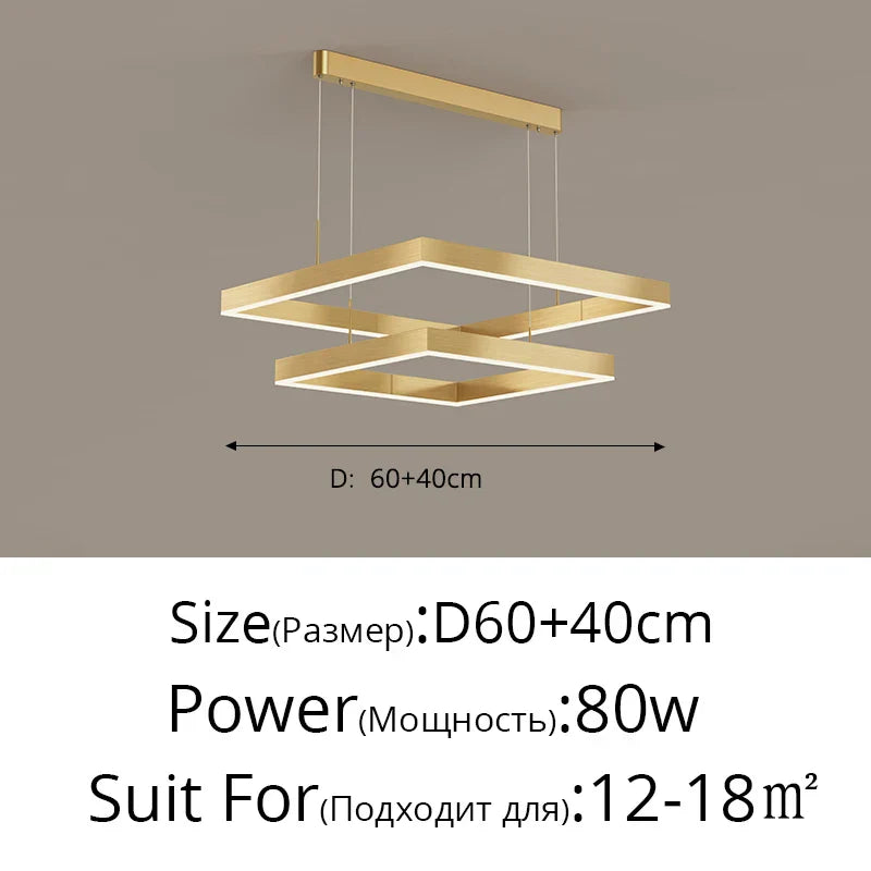 Decorbites™ LED-Kronleuchter: Moderne Aluminium-Lüsterlampen für Schlafzimmer, Flur, Esszimmer, Wohnzimmer