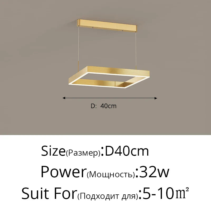 Decorbites™ LED-Kronleuchter: Moderne Aluminium-Lüsterlampen für Schlafzimmer, Flur, Esszimmer, Wohnzimmer