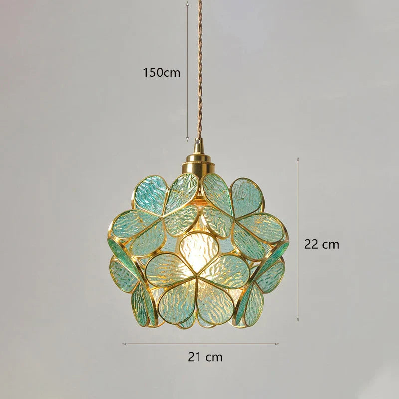 Decorbites™ Japanische Blumen-Glasanhängerleuchten Moderne LED-Hängeleuchte