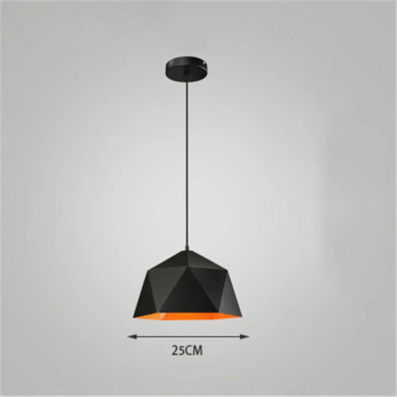 Decorbites™ Eisen-Diamant-Hängeleuchter Moderne Geometrie Pendelleuchten für Wohnzimmer & Café
