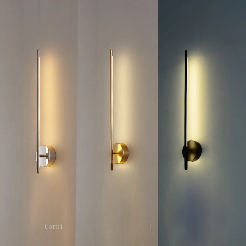 Gold Geometric Wall Lamp L100cm Sophisticated