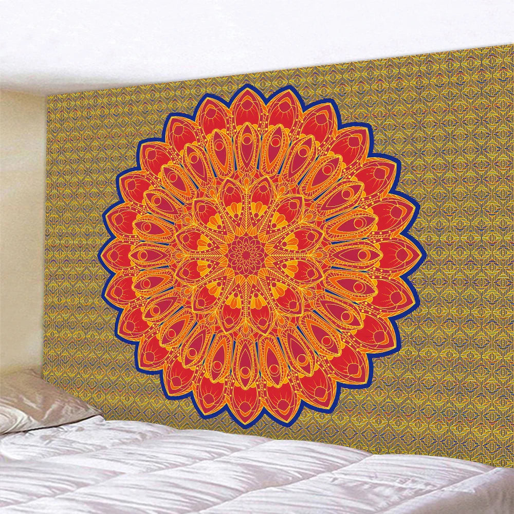 Decorbites™ Indisches Mandala Psychedelisches Wandbehang für die Heimdekoration