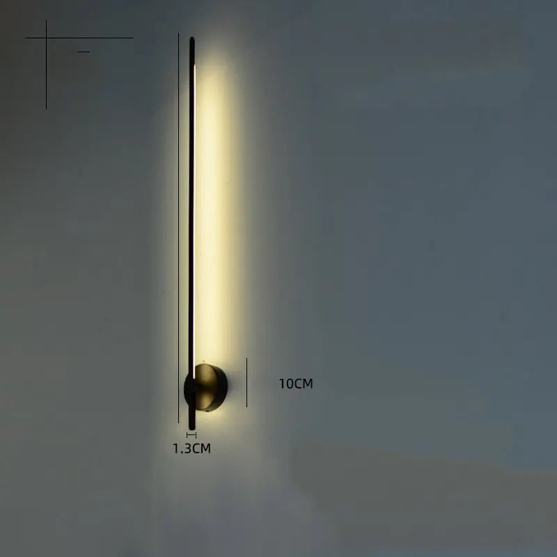 Gold Geometric Wall Lamp L100cm Sophisticated