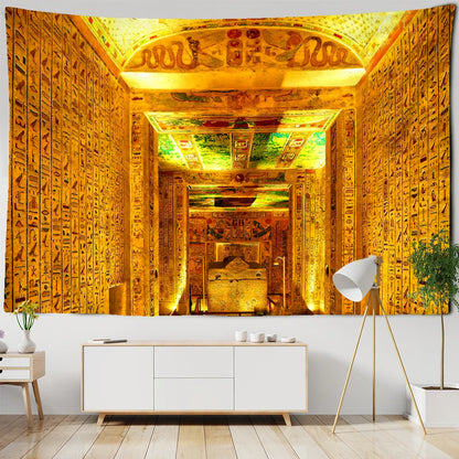 Decorbites™ Ägyptischer Pharao-Teppich Wandbehang – Boho-Hippie-Heimdekoration
